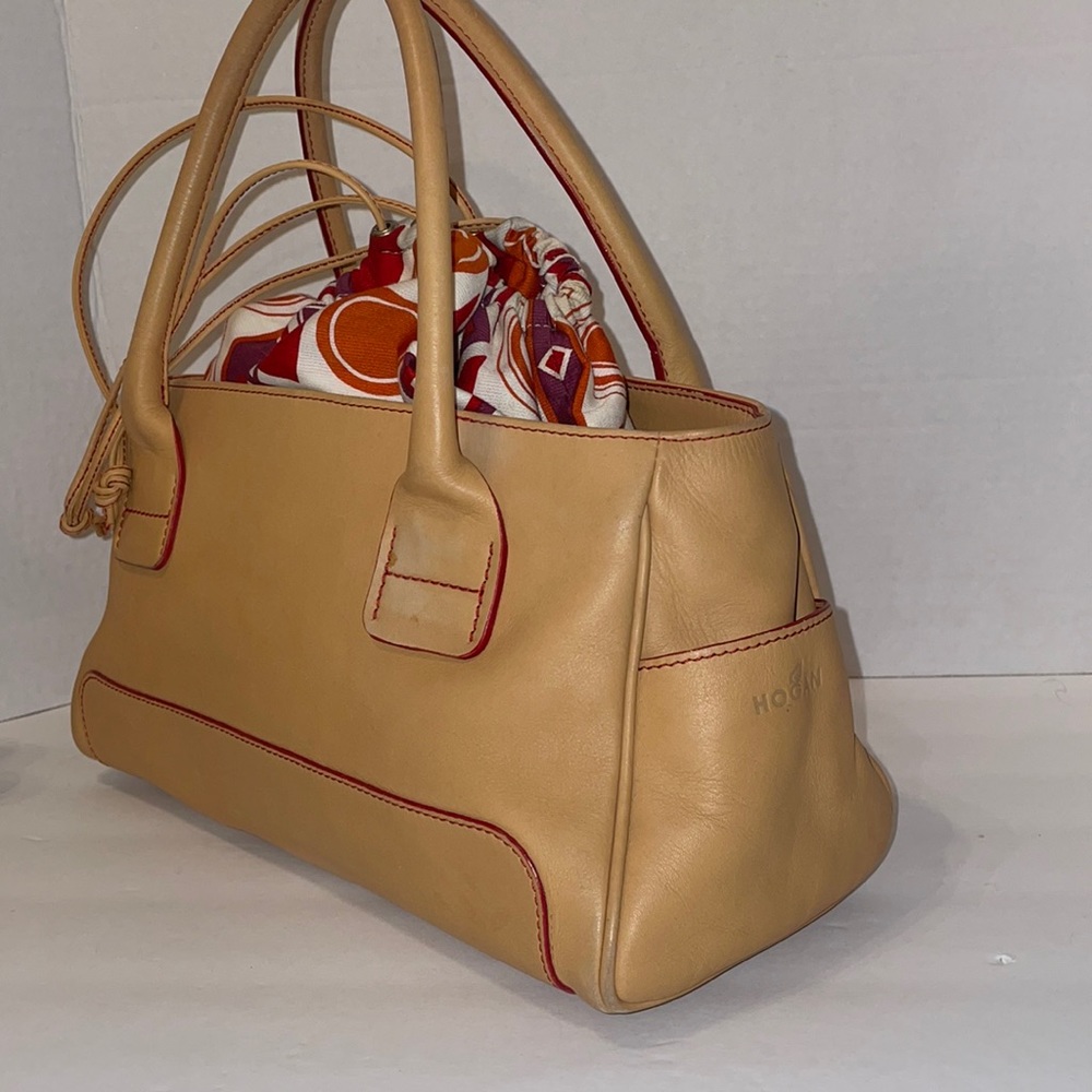 Hogan Leather Satchel Bag